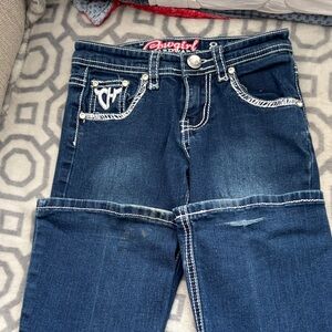 Cowgirl Hardware Dark Blue Boot Cut Jeans